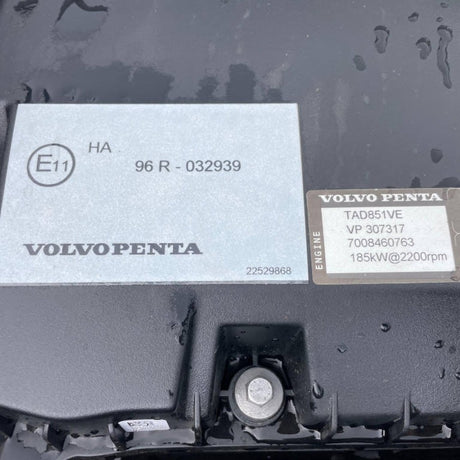 2018 Volvo TAD851VE 251HP 6 Cyl Diesel Engine Power Unit For Sale - hdengines.com