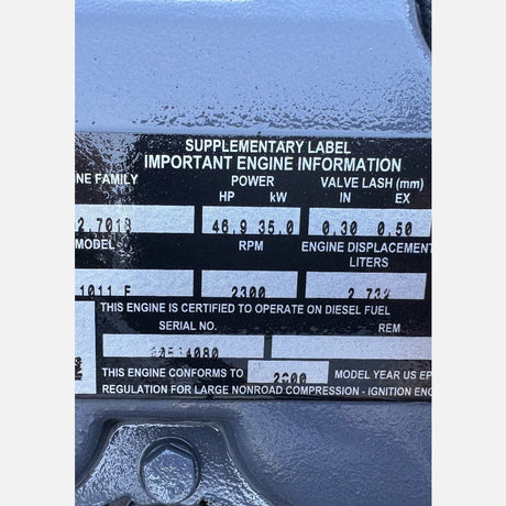 2020 Deutz F4L1011F 47HP 4 Cyl Diesel Engine For Sale - hdengines.com