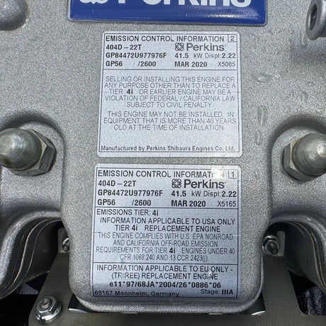 2020 Perkins 404D-22T 56 HP 4 Cyl Diesel Engine For Sale - hdengines.com