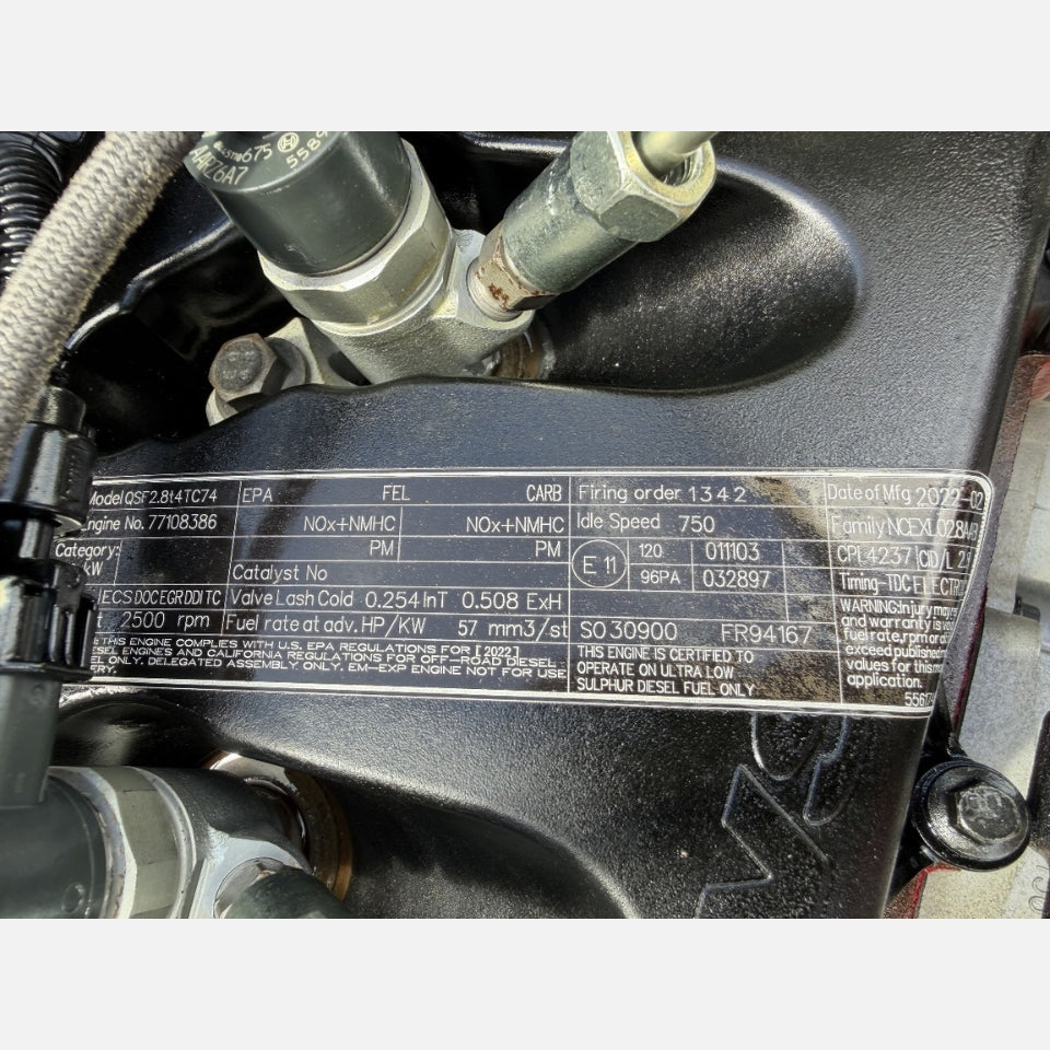 2022 Cummins QSF 2.8 74HP 4 Cyl Diesel Engine For Sale - hdengines.com