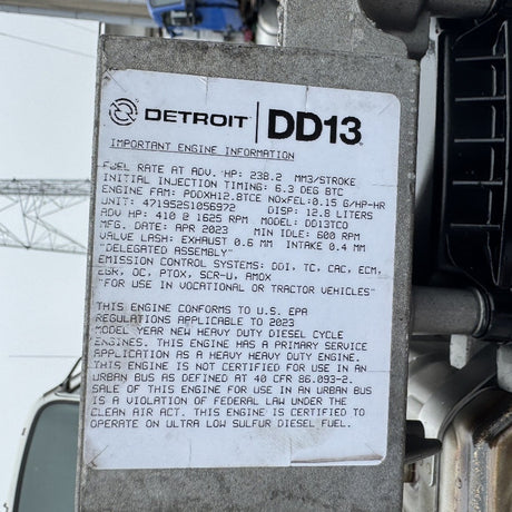 2023 Detroit DD13 410HP 6 Cyl Diesel Engine For Sale – EPA21 - hdengines.com