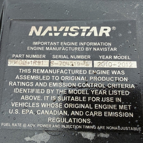 2012 International MAXXFORCE DT 300HP 6 Cyl Diesel Engine For Sale - hdengines.com