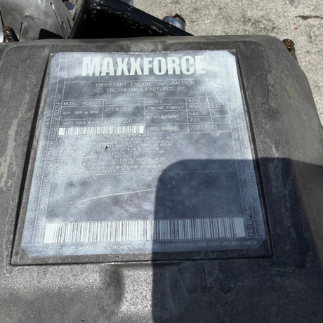 2011 International MAXXFORCE DT Diesel Engine, EPA10, Family #BNVXH04660GA, 245HP, 7.6L