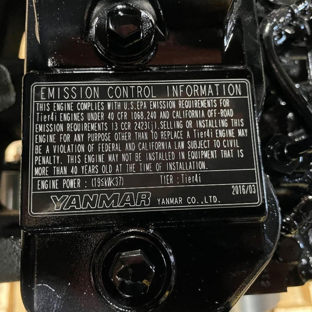 New 2016 Isuzu 3CD1T / Yanmar 3TNV84T 42HP 3 Cyl Turbo Diesel Engine For Sale - hdengines.com