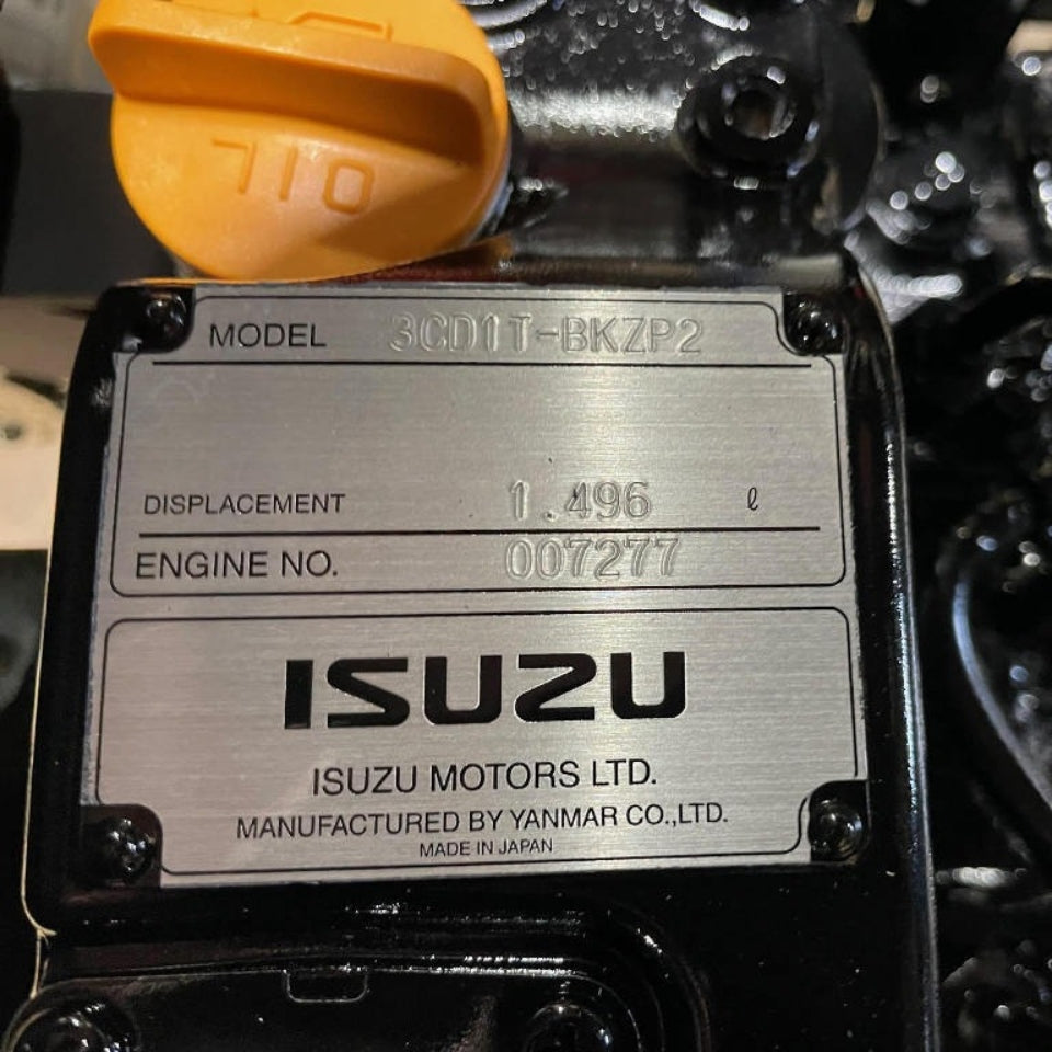 New 2016 Isuzu 3CD1T / Yanmar 3TNV84T 42HP 3 Cyl Turbo Diesel Engine For Sale - hdengines.com