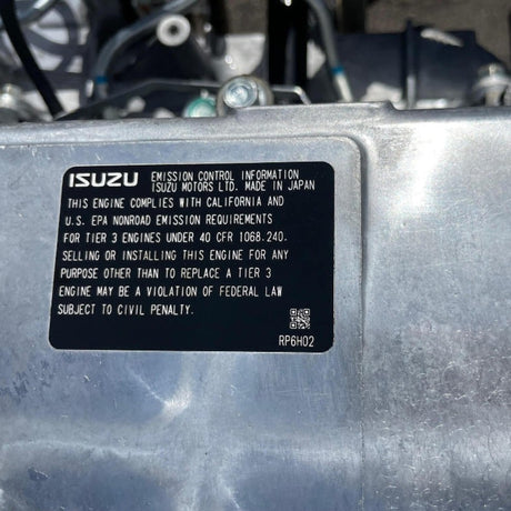 New 2018 Isuzu 6HK1 6 Cyl 7.8L Industrial Diesel Engine For Sale– Tier 3 - hdengines.com