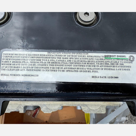 New 2006 Mercedes OM906LA 6 Cyl 6.4L Diesel Engine for Sale | MBE900 - hdengines.com