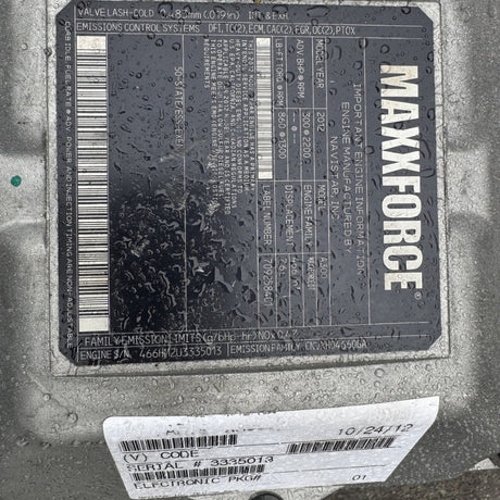 New 2012 International MAXXFORCE DT 300HP 6 Cyl Diesel Engine For Sale | A300 - hdengines.com