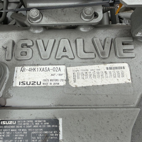 New 2015 Isuzu 4HK1X 172HP 4 Cyl Industrial Diesel Engine For Sale – Tier 4 - hdengines.com