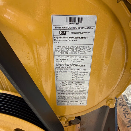 New 2021 CAT C4.4 157HP 4 Cyl Tier 4 Final Diesel Engine for Sale
