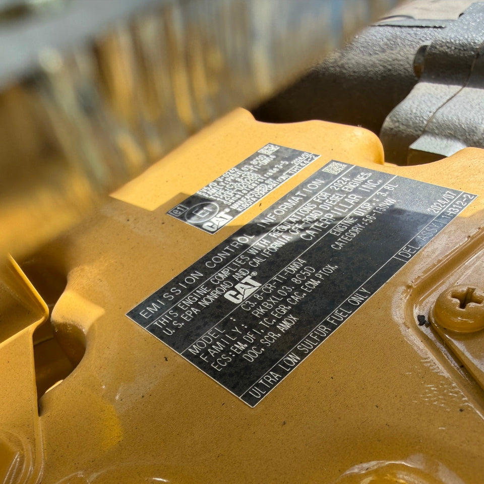New 2024 CAT C3.8 110HP 4 Cyl Industrial Diesel Engine for Sale – Tier 4 Final