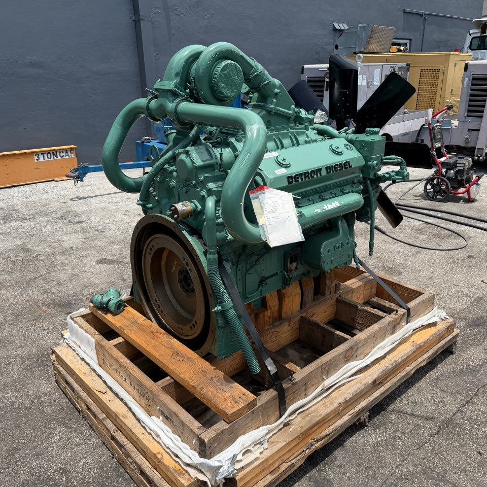 New 2026 Detroit 8V71TA Diesel Engine 08VA451785, 9.3L V8, 415HP Turbocharged Industrial Engine