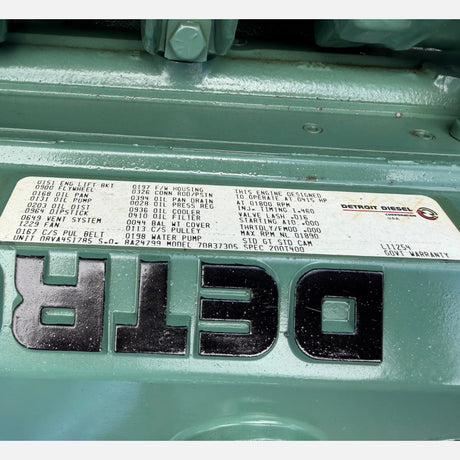New 2026 Detroit 8V71TA Diesel Engine 08VA451785, 9.3L V8, 415HP Turbocharged Industrial Engine