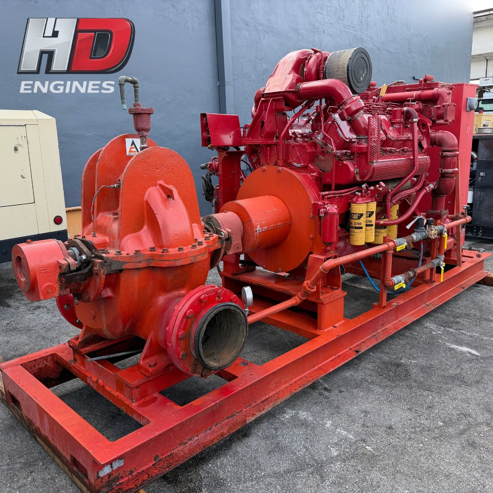 1989 CAT 3412 DI 660HP V12 Industrial Diesel Engine for Sale – Low Hours