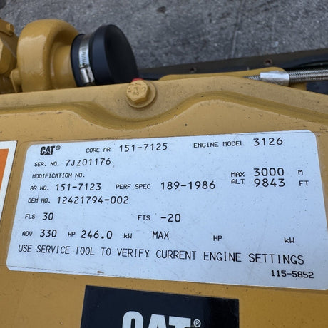 New 1999 CAT 3126 330HP 6 Cyl Diesel Crate Engine For Sale - hdengines.com