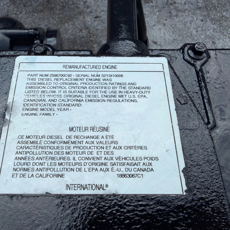 2003 International DT466E 250HP 7.6L EPA98 OEM Reman Diesel Engine for Sale