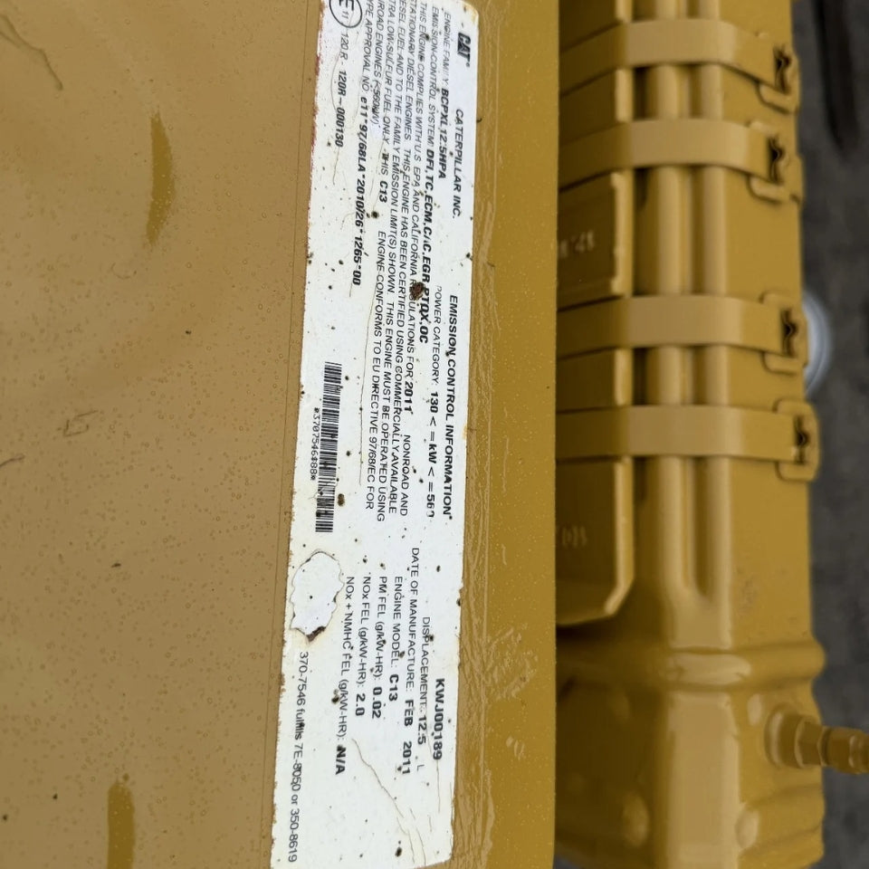 New 2011 CAT C13 500HP 6 Cyl – Tier 4 Interim Industrial Diesel Engine for Sale - hdengines.com