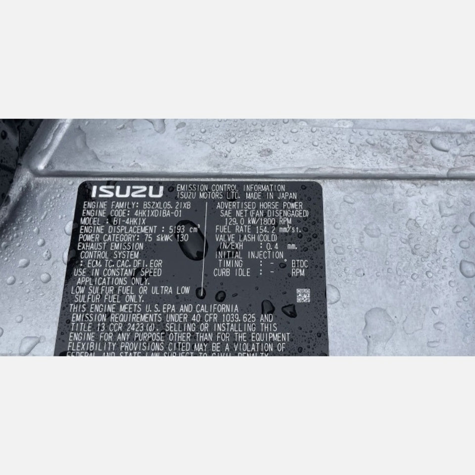 New 2011 Isuzu 4HK1TC 173HP 4 Cyl Engine Power Unit For Sale - hdengines.com