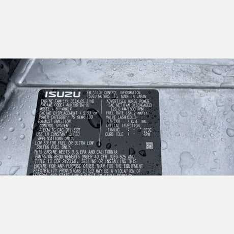 New 2011 Isuzu 4HK1TC 173HP 4 Cyl Engine Power Unit For Sale - hdengines.com