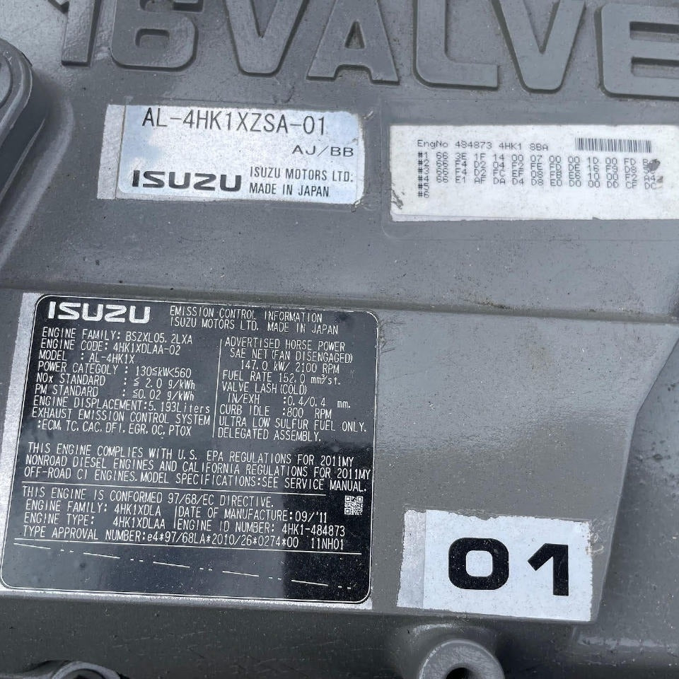 New 2011 Isuzu 4HK1X 197HP 4 Cyl Diesel Crate Engine For Sale - hdengines.com