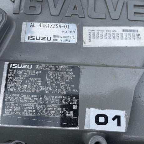 New 2011 Isuzu 4HK1X 197HP 4 Cyl Diesel Crate Engine For Sale - hdengines.com