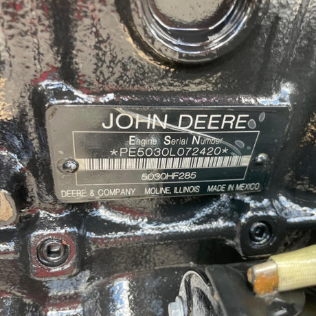 New 2011 John Deere 5030HF285 99HP 4 Cyl Industrial Diesel Engine For Sale - hdengines.com