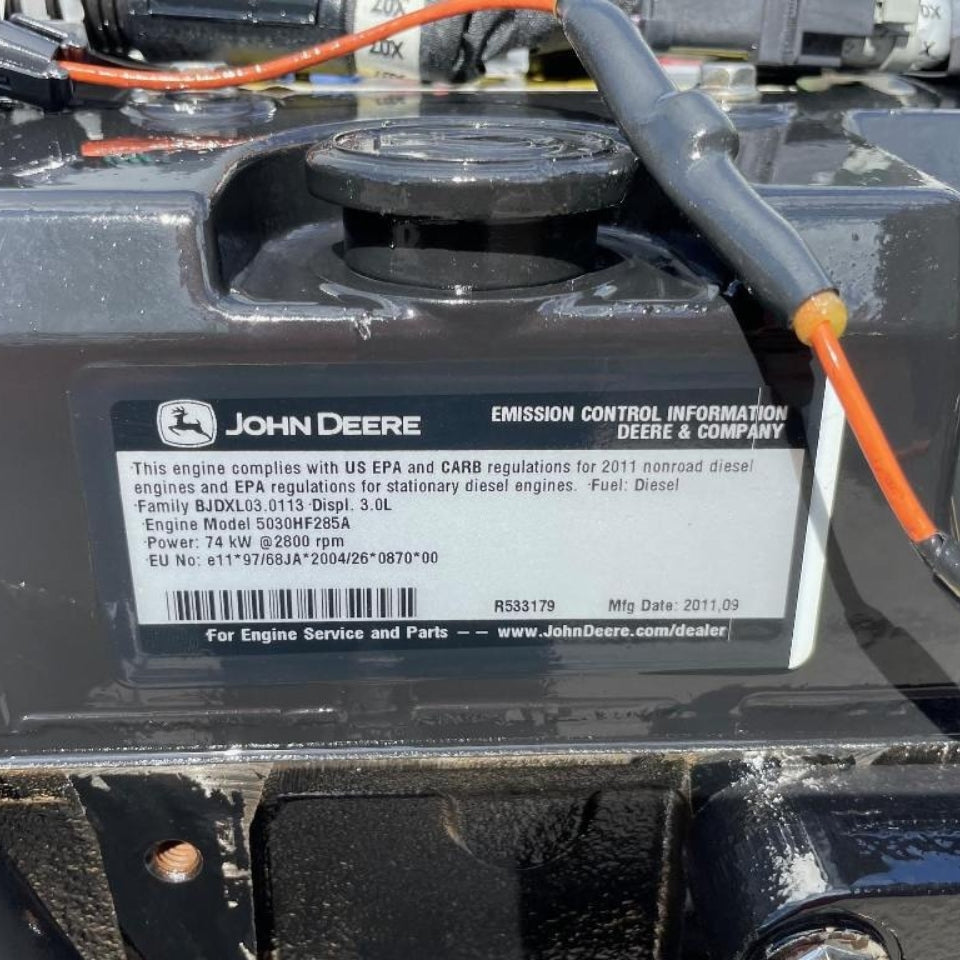 New 2011 John Deere 5030HF285 99HP 4 Cyl Industrial Diesel Engine For Sale - hdengines.com