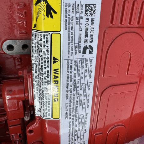 New 2021 Cummins L9 360HP 6 Cyl Diesel Engine For Sale– EPA21 - hdengines.com