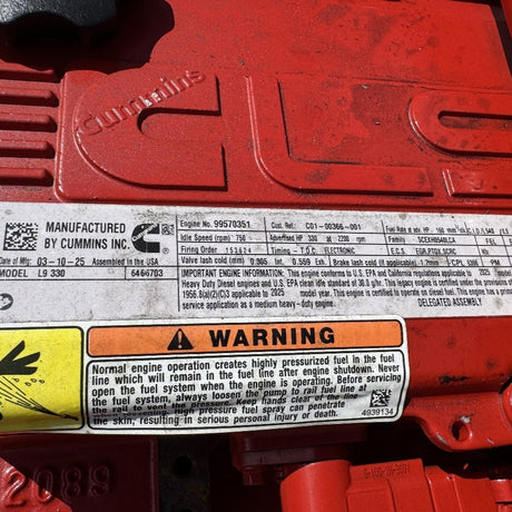 New 2025 Cummins L9 330HP 6 Cyl – EPA 2021 Diesel Truck Engine for Sale - hdengines.com